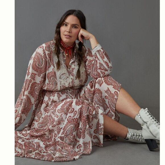 Anthropologie Allaire Maxi Shirtdress Size SP - Picture 14 of 16